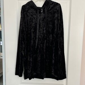 Torrid Black Velvet Hoodie